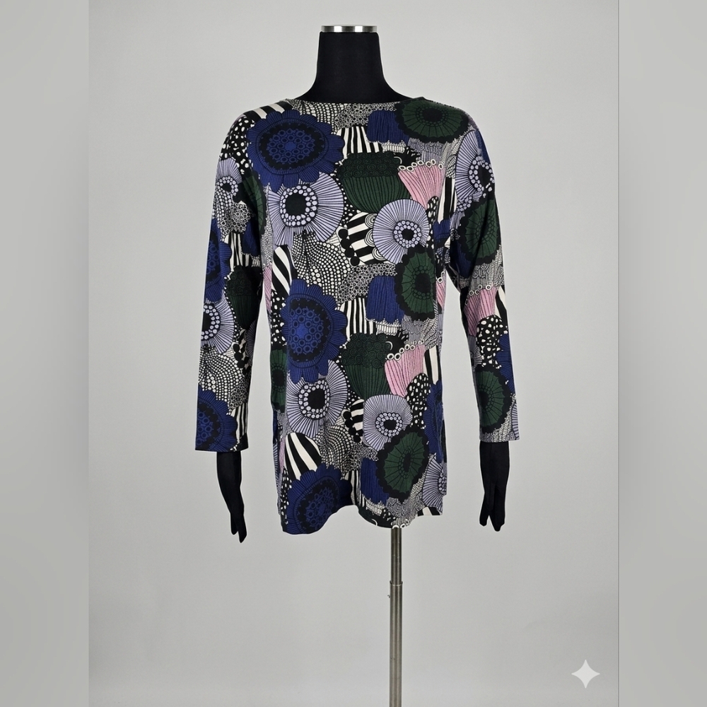 Uniqlo Multicolor Floral Long Sleeve Dress